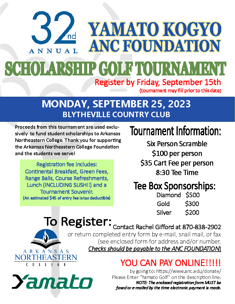 31st Annual Yamato Kogyo/ANC Foundation Scholarship Golf Tournament